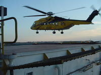N392PH - Landing on GSF DD 1 in the Gulf of Mexico - by thefossilmedic