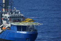N738P - Taking off from the DMT Emerald in the Gulf of Mexico - by thefossilmedic