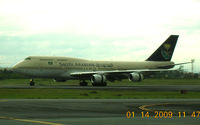 UNKNOWN @ RPLL - Saudi Arabian 747 on landing roll at Manila - by John J. Boling