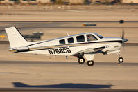 N768CB @ VGT - Timebuilders LLC Beechcraft A36 Bonanza N768CB departing RWY 12R enroute to Hesperia (L26).
