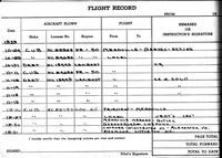 N25753 - 1939 - 1940 log page - by Lohring Miller