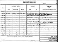 N25753 - 1940 log page - by Lohring Miller