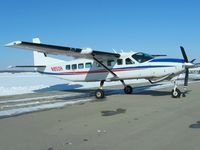 N850H @ I74 - Cessna 208 Caravan on the ramp at Urbana, Ohio - by Bob Simmermon