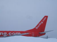N280AG @ CYYR - Sterling.Com B-737-700  Was parked at Irving Aviation FBO Goose Airport NL. Jan22/09 - by Frank Bailey