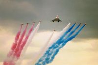 G-BOAA @ EGLL - CONCORDE/RED ARROWS LHR 50th Anniversary - by moxy