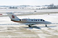 N28QA @ CID - Taxiing by my window on the way to Landmark Aviation - by Glenn E. Chatfield