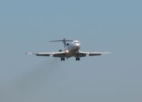 N270FE @ DTN - FedEx 727 making its last landing at the Downtown Shreveport airport. - by paulp