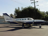 N421PR @ POC - Parked in the sun - by Helicopterfriend