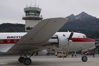 G-APSA @ LOWI - British Eagle DC6