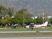 N6069E @ POC - Touching down on 26R - by Helicopterfriend