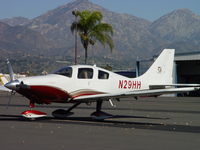 N29HH @ POC - Parked in Transient Parking at Brackett - by Helicopterfriend