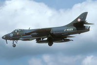 J-4023 @ EGVA - arrival for IAT 1993. - by Joop de Groot