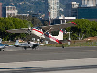 N185RB @ SMO - N185RB departing from RWY 21 - by Torsten Hoff