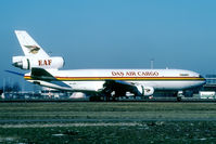 5X-JOE @ EHAM - DAS Air Cargo on a very cold day early 1996.