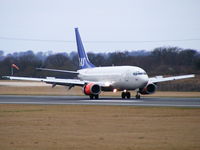 LN-RPJ @ EGCC - Scandinavian - by chris hall