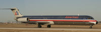 N7521A @ DFW - American Airlines MD-80 at DFW - Photomerge of two shots...I couldn't get him all in the shot with the long lens.