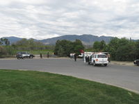 N63127 @ SZP - 2008 Cessna T182T TURBO SKYLANE TC, Lycoming TIO-540-AK1A 235 Hp, landed long, fast and downwind on a bad day-Rwy 04 overrun into airport fence, police quick arrival - by Doug Robertson