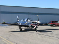 160937 @ SZP - Beech T-34C TURBINE MENTOR Sierra Hotel of USMC VMFAT-101, one P&W(C)PT6A-25 400 shp turboprop, returned to service 1998. - by Doug Robertson