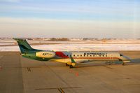 N17185 @ KCID - Parked on the Landmark Ramp, as seen from my office in the tower. - by Glenn E. Chatfield
