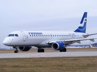 OH-LKF @ EGCC - Finnair - by chris hall