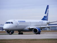 OH-LKF @ EGCC - Finnair - by chris hall