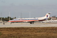 N811AE @ KMIA - EMB-135KL