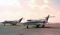 N50JM @ FTW - N50JM (front) and N60JM (rear) at Meacham Field - by Zane Adams