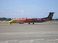 N425QX @ KSEA - QX 25th anniversary color scheme - by awhdxer74