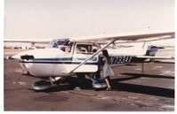 N733AX @ KSNA - John Wayne airport, 1980 - by Rod Steidinger