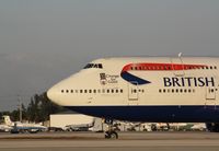 G-BNLZ @ KMIA - Boeing 747-400 - by Mark Pasqualino