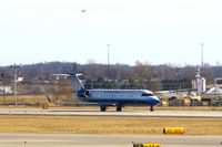 N715SF @ CID - Take-off roll on Runway 27, Red Tailed hawk over head - by Glenn E. Chatfield