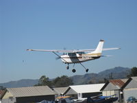N756KS @ SZP - 1979 Cessna TR182 SKYLANE, Lycoming O-540-L3C5D 235 Hp, takeoff climb Rwy 22, gear in retraction - by Doug Robertson