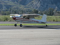 N4543B @ SZP - 1955 Cessna 180, Continental O-470 225 Hp, landing roll Rwy 04 - by Doug Robertson