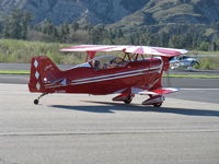 N110BK @ SZP - 2007 Aviat PITTS S-2C, Lycoming AEIO-540-D4A5 260 Hp, taxi to rwy 04 - by Doug Robertson