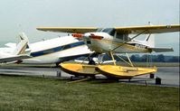 N2423F @ RDG - This floatplane attended the 1977 Reading Airshow. - by Peter Nicholson