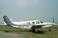 N5870V @ RDG - This Cherokee Lance attended the 1977 Reading Airshow. - by Peter Nicholson
