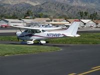 N734VP @ SZP - 1977 Cessna 172N, Lycoming O-320-H2AD 160 Hp, taxi - by Doug Robertson