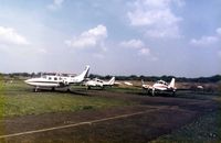 G-SILK @ EGKB - Parked with 2 Cessna 310's at the 1980 Air Fair - by GeoffW