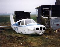 G-AXTK @ EGSL - The dumped fueslage of G-AXTK at Andrewsfield after the aircraft was damaged beyond repair in a landing accident at Clacton 06.09.1981 - by GeoffW