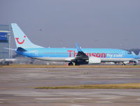 G-FDZF @ EGCC - Thomson - by chris hall