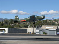 N75481 @ SZP - 1972 Nanchang China CJ-6A, Huosai 6A 9 cylinder radial 285 Hp, takeoff climb Rwy 04 - by Doug Robertson