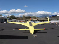 N8EZ @ SZP - 1989 MacCauley LONG EZ canard, Lycoming O-235. Taking a bow at the transient line. - by Doug Robertson