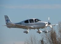 N413SR @ DTN - About to touch down on runway 14 at the Downtown Shreveport airport. - by paulp