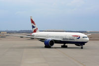 G-RAES @ DFW - British Airways 777 rolling to the gate at DFW - by Zane Adams