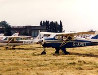 G-ARGY @ EGTC - PA-22 Tri-Pacer 160 G-ARGY attending the 1983 PFA Rally at Cranfield - by GeoffW
