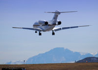 N967QS @ KAPA - Touchdown on 17L. - by Bluedharma