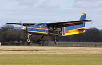 G-OHPC @ EGKH - Landing after dropping parachutists. - by Martin Browne