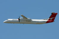 VH-QOA @ YSSY - Qantaslink Dash 8 lifts out of Sydney - by Terry Fletcher
