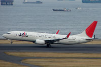 JA306J @ RJTT - JAL B737 lifts off from Haneda