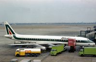 I-DIWU @ LHR - In service with Alitalia - fleet name Giovanni Caboto - as seen at London Heathrow in the Summer of 1976. - by Peter Nicholson